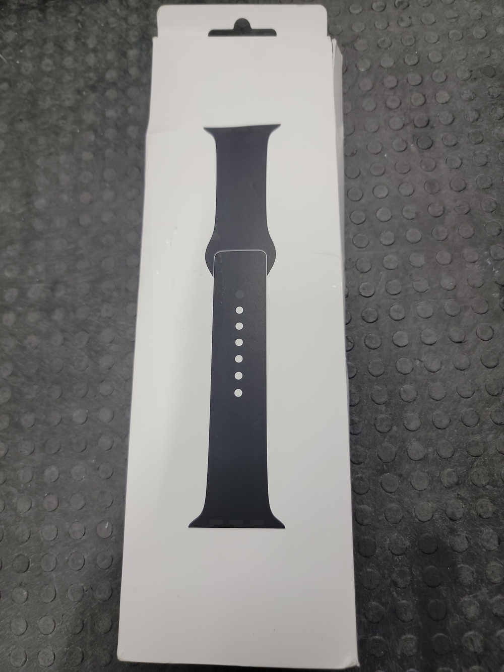Apple Original Black Silicone Smartwatch Band Strap, 42mm, S/M